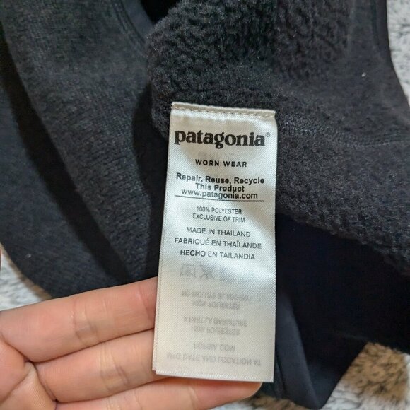 Patagonia Black Better Sweater 1/4 Zip Quarter Zip Medium Black - Picture 5 of 6
